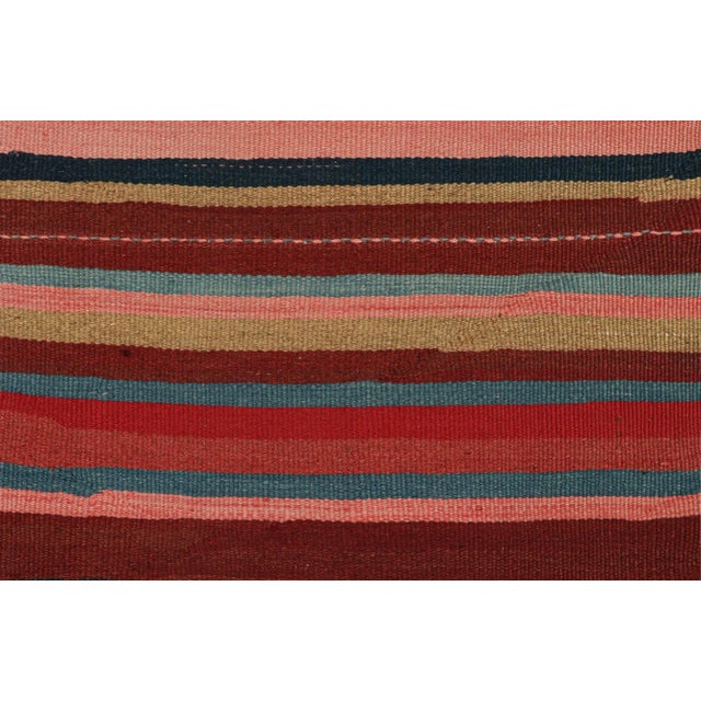 Vintage Persian Karadagh Tribal Kilim in Polychromatic Stripes by Rug & Kilim - 2'6''x11'8'' For Sale In New York - Image 6 of 7