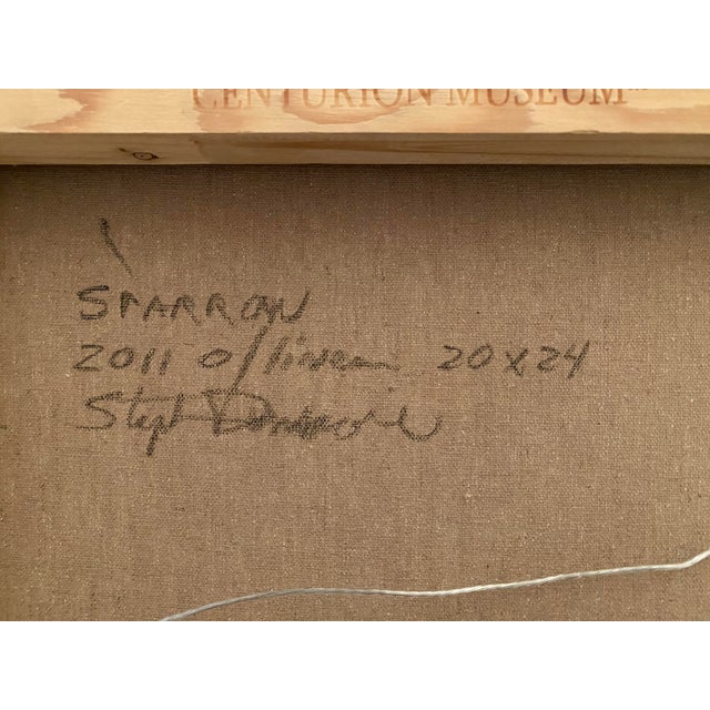 Beautiful painting titled Sparrow by Stephen Dinsmore. Painted in 2011 with his classic imagery for landscapes. This...