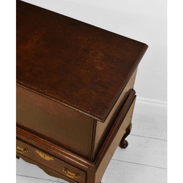 Antique Georgian Oak Blanket Chest on Stand with Drawers, 1750s For Sale - Image 16 of 18