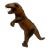Vintage Brown Leather Wrapped T-Rex Dinosaur Statue For Sale
