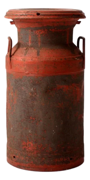 Vintage Farmhouse Red Milk Can