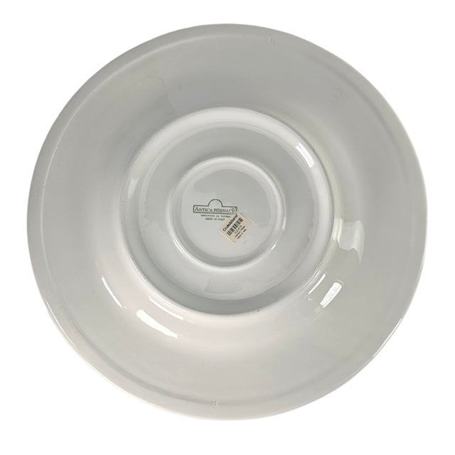 Crate & Barrel Bamboo Platter Antica Fornace 8.25" For Sale - Image 9 of 10