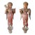 Mid 19th Century Large Indian Painted Teak Musical Angel Attendants Architectural Brackets - a Pair For Sale