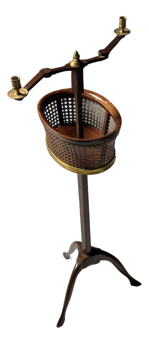 Mahogany Candleholder, 19th Century