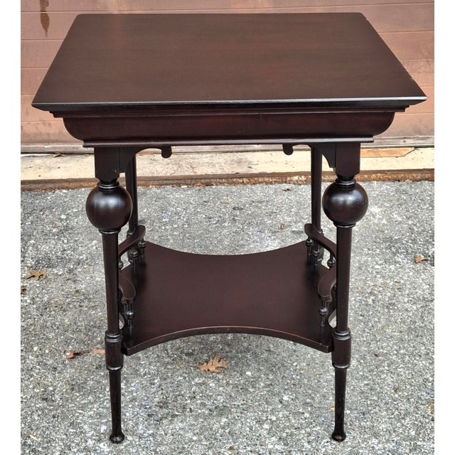 E W Godwin Attributed Aesthetic Movement Mahogany Tiered Side Table, Circa 1860s For Sale In Washington DC - Image 6 of 12