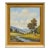 Mid Century Danube Valley Harvest Landscape by Weber For Sale