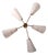 Star-Shaped Wall Lamp in Brass and Acrylic Glass Lumen from Lumen Milano, 1950s For Sale