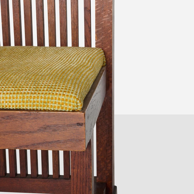 Wood Early 20th Century Spindle Side Chair for the Lawrence Memorial Library Attributed to Frank Lloyd Wright For Sale - Image 7 of 9