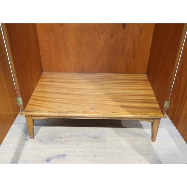 Mid Century Modern Teak Wardrobe Armoire by Alfred Cox Danish Style For Sale - Image 14 of 15