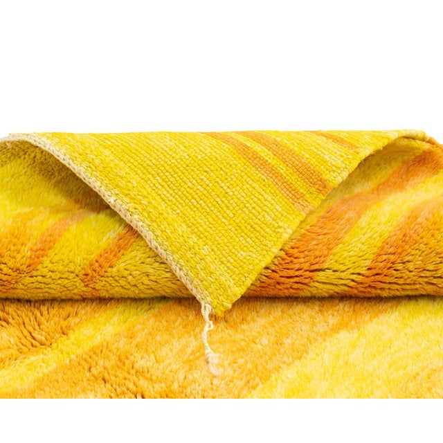 Hand-Knotted Wool Rug by Azele Studio For Sale - Image 4 of 13