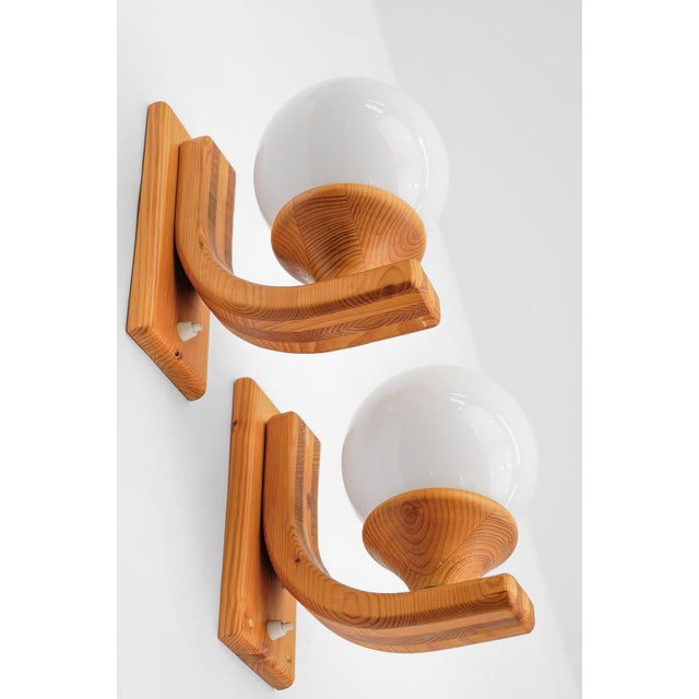 Wooden Wall Light from Domus, Italy, 1970s, Set of 2 For Sale - Image 11 of 11