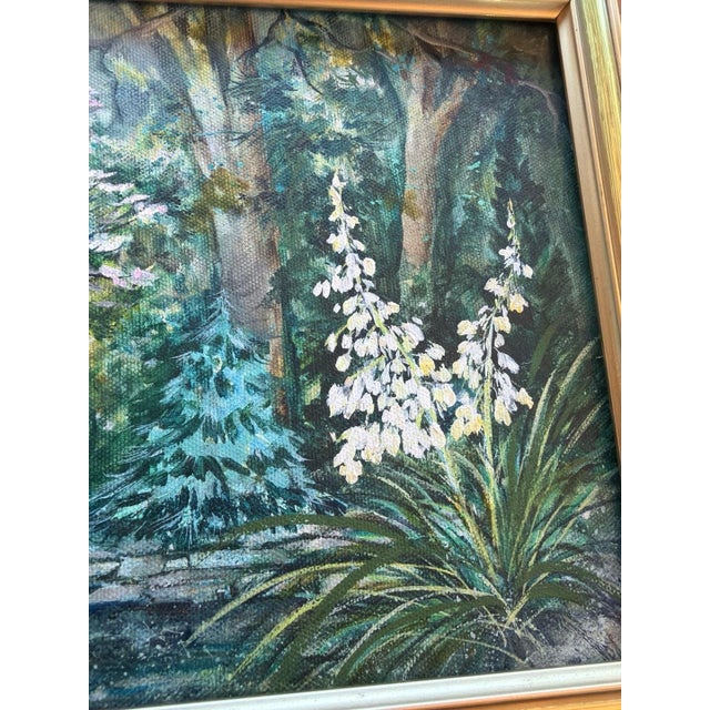 1970s 1970s Yucca Garden Landscape Painting For Sale - Image 5 of 8
