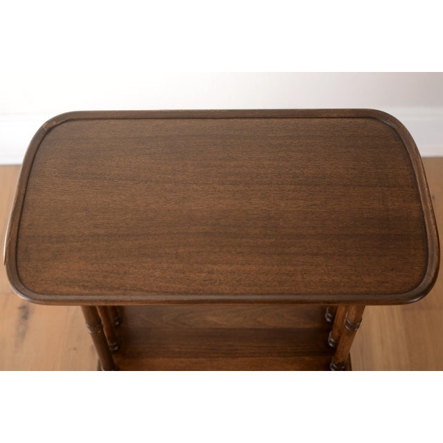 Brown Antique Victorian Mahogany Side Table With Lion Feet For Sale - Image 8 of 15