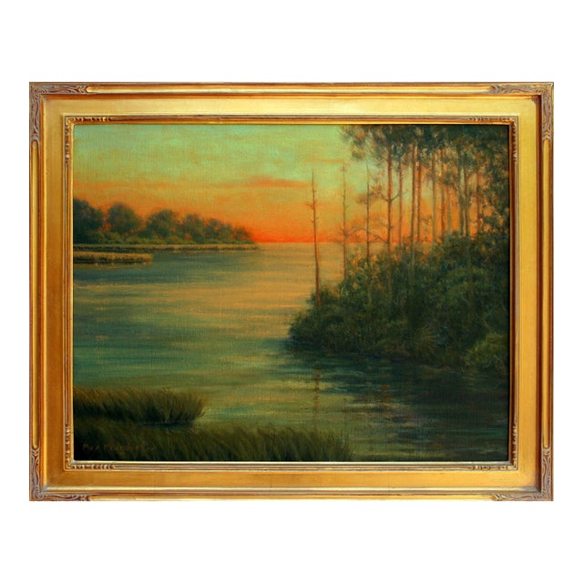 California Sunset Landscape - "In the Distance" by Max Flandorfer For Sale