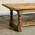 Bleached Oak Farmhouse Dining Table, 1925 For Sale - Image 3 of 18