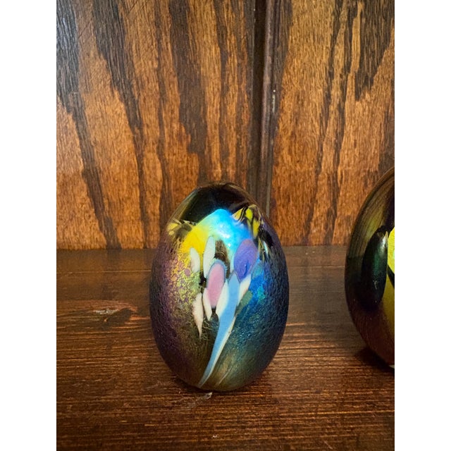 Late 20th Century Mount St. Helens Studio Art Glass Paperweights — Set of 2 (1982 & 1984) For Sale - Image 5 of 5