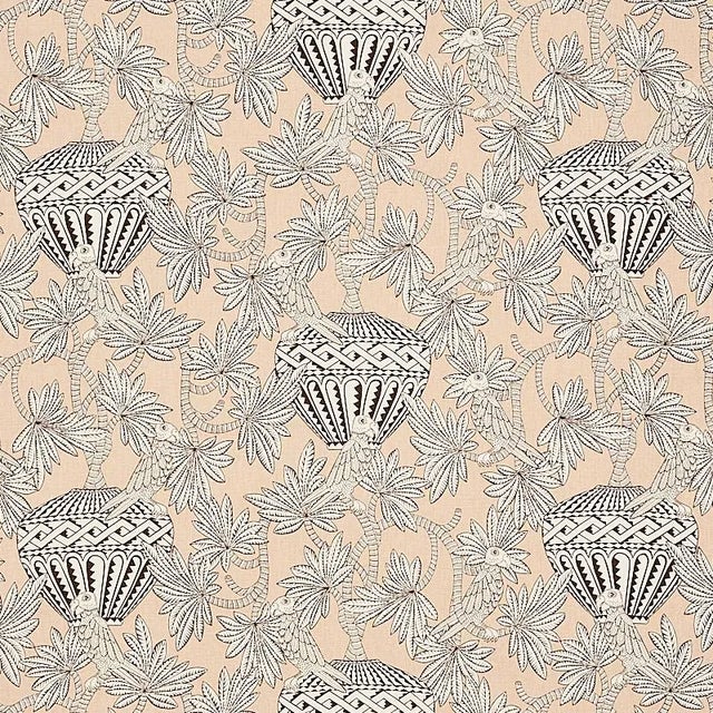 Schumacher Sample - Schumacher Santarem Fabric in Neutral For Sale - Image 4 of 4