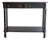 Black Faux Bamboo Console Table For Sale