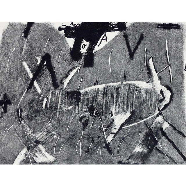 Antoni Tàpies, Lletres i Gris, 1976, Etching For Sale
