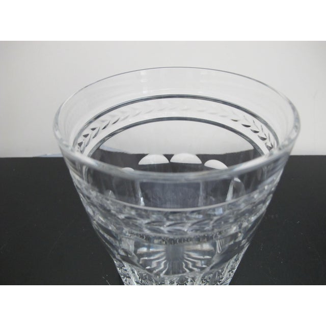Classic and lovely Wiliam Yeoward small crystal ice bucket or tumbler in Georgia pattern. Cut laurel leaf design in...