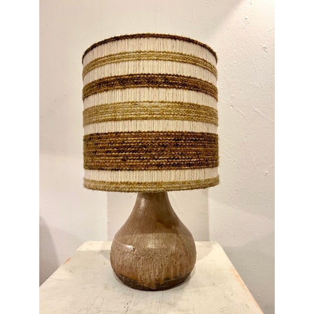 Mid-Century Ceramic Scandinavian Table Lamp, 1970s For Sale - Image 4 of 4