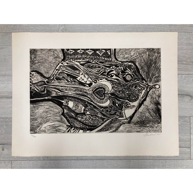 Jean Peschard, Fish in Love, Etching, 1961 For Sale - Image 16 of 16