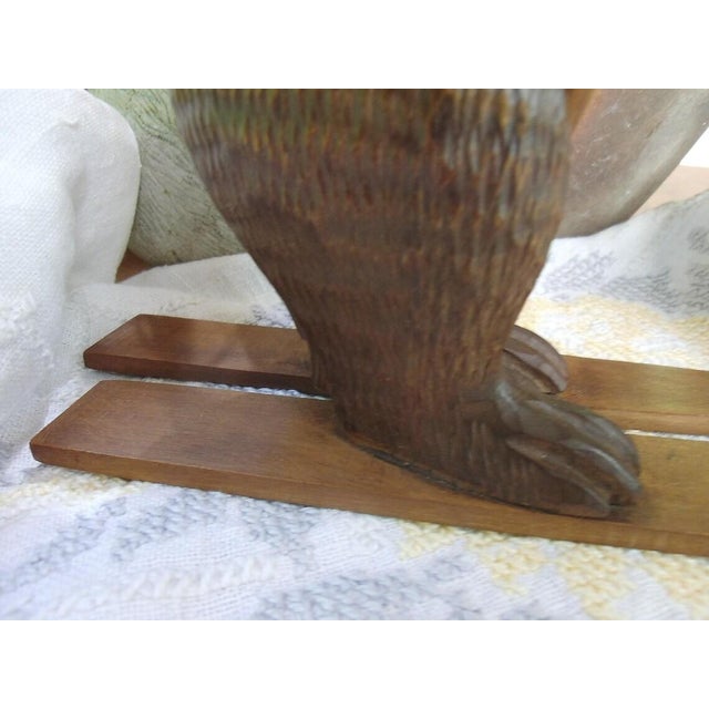 Wood Antique Bear from the Black Forest, 1890s For Sale - Image 7 of 12