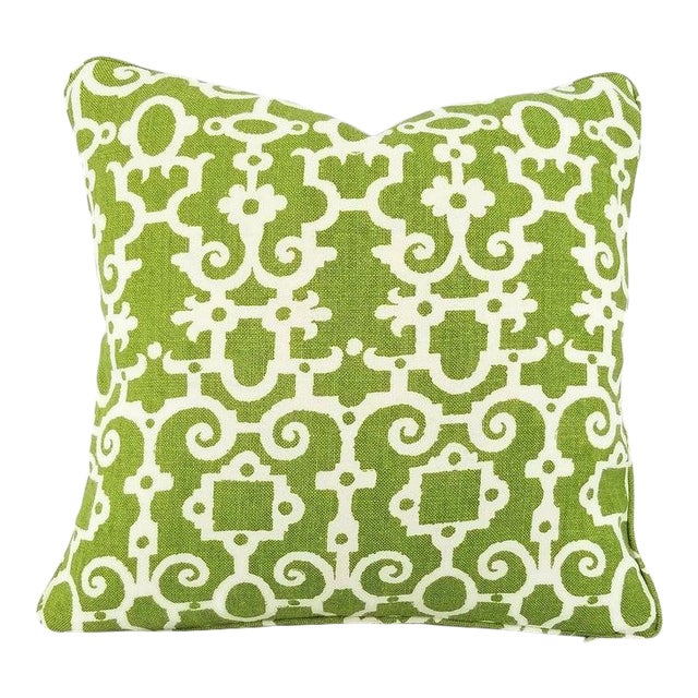 Raoul Textiles George Smith Stella in the Color Wheatgrass Pillow Cover For Sale