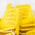 1970s Italian Yellow Stacking Chairs, 1970s, Set of 6 For Sale - Image 5 of 18