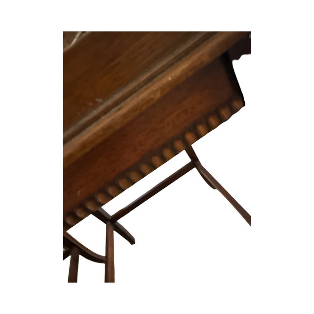 Pair of Antique Sheraton Style Hand-Painted Drinks Tables - Adam Regency For Sale - Image 9 of 12