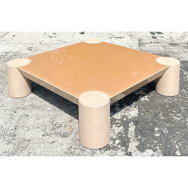 Contemporary Vintage Contemporary Resin Epoxy Coffee Table For Sale - Image 3 of 5