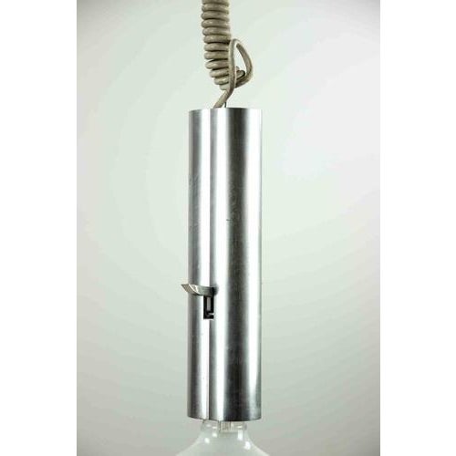 Contemporary Minimalist Pendant Light in Metal from Gaetano Sciolari, Italy, 1970s For Sale - Image 3 of 5