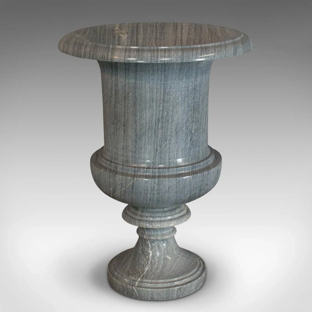 Stone Late 20th Century Striata Marble Decorative Vase Baluster Urn For Sale - Image 7 of 13
