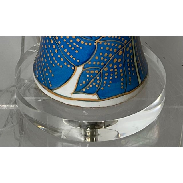 1970s Tobacco Leaf Lamp For Sale - Image 12 of 12