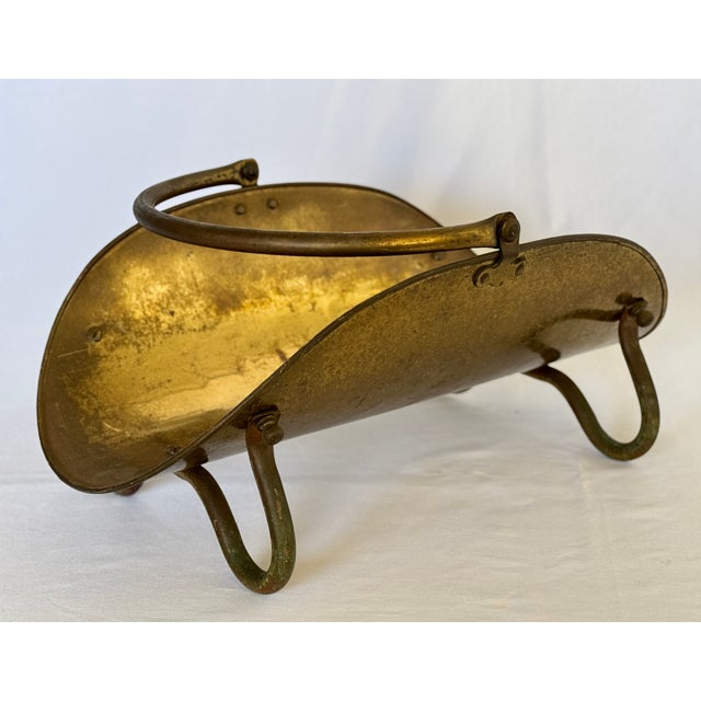 20th Century French Brass Firewood Holder For Sale - Image 10 of 13