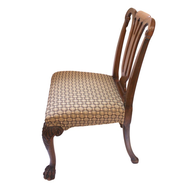 Traditional Late 19th Century Pair of George II Style Irish Side Chairs For Sale - Image 3 of 8