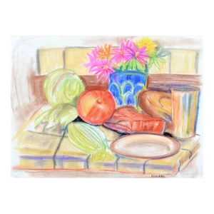 Vintage Kitchen Still Life by Virginia J Hughins