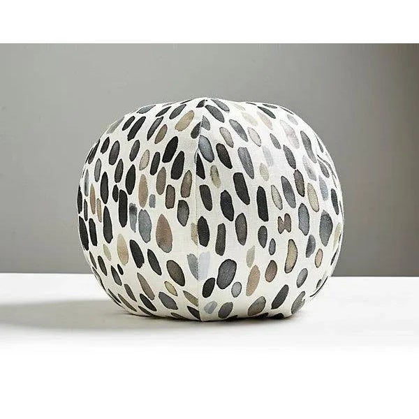 Traditional The House of Scalamandré Jamboree Sphere Pillow, Greys For Sale - Image 3 of 3