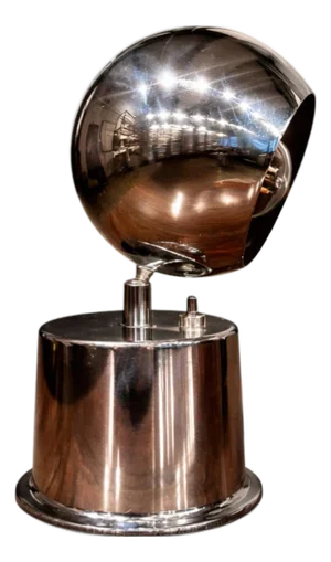 1950s Rewired Brazilian Modern Chrome Table Lamp by Dominici