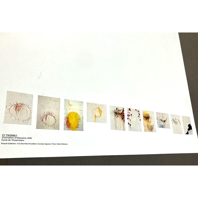 Red Cy Twombly Coronation of Sesostris Original Paris Exhibition Poster For Sale - Image 8 of 10
