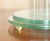 Gold Tall Glass and Brass Column Table Lamp For Sale - Image 8 of 14