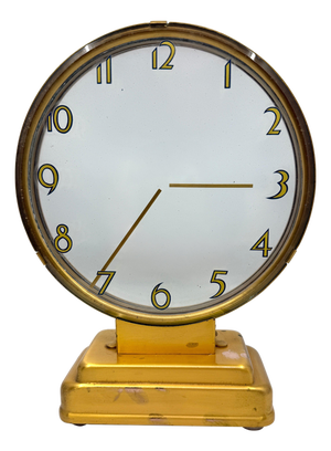 1940s Art Deco Etalage Reclame Mystery Clock Running Nicely