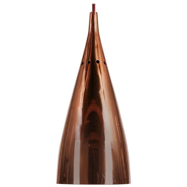 Mid-Century Copper Bell Pendant by J. T. Kalmar For Sale - Image 6 of 6