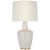 Barbara Barry by Visual Comfort Signature Paros 31" Table Lamp in Ivory with Linen Drum Shade For Sale