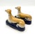 Mid-Century Staffordshire-Style Whippet or Greyhound Ceramic Figurines, a Pair For Sale In Austin - Image 6 of 10
