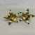 1970s Vintage Traditional Americana Brass Poinsettia Candle Holders - A Pair, Christmas For Sale - Image 10 of 12