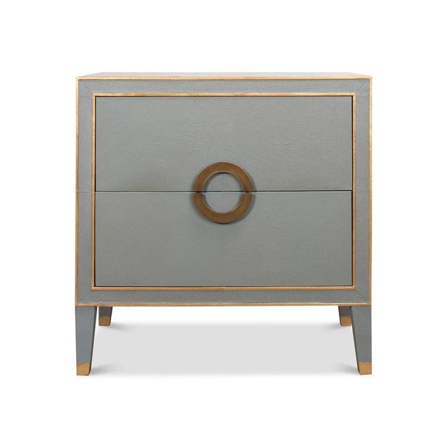 Modern Gray Nightstand For Sale - Image 4 of 11