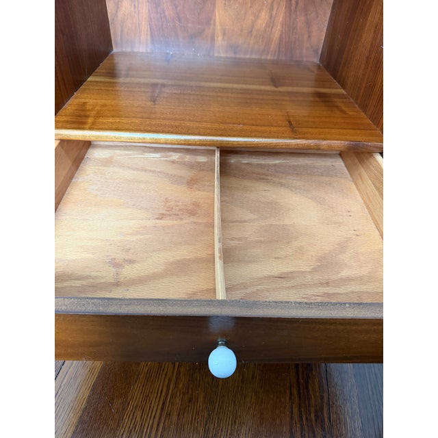 1960s Mid Century Modern Walnut Kipp Stewart for Drexel Declaration Nightstand For Sale In New York - Image 6 of 18