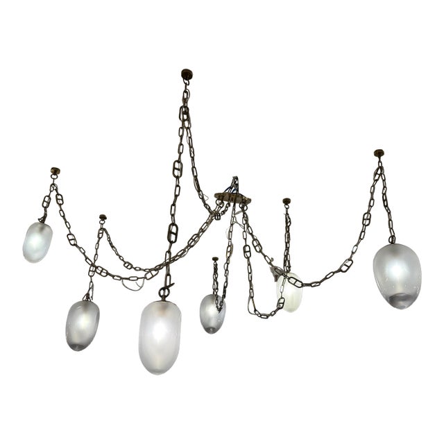 Noz Nozawa for Corbett Lighting Six Light Daith Chandelier For Sale