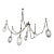 Noz Nozawa for Corbett Lighting Six Light Daith Chandelier For Sale
